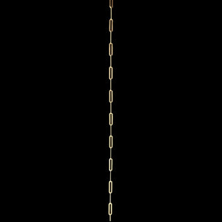 9k yellow gold 1.8mm long link paperclip chain
