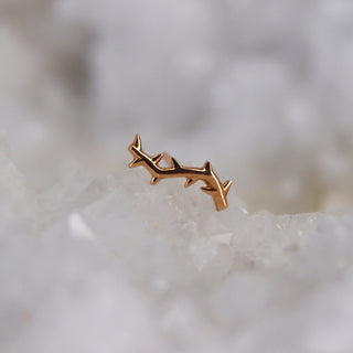 junipurr jewellery jewelry thorn rose spike 14k attachment end threadless push fit