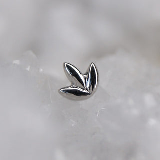 dr bloom tri leaf blossom 14k gold threadless push fit junipurr jewellery stockist uk
