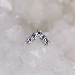 junipurr jewelry jewellery swarovski cz cubic zirconia gem threadless push fit piercings 14k gold white