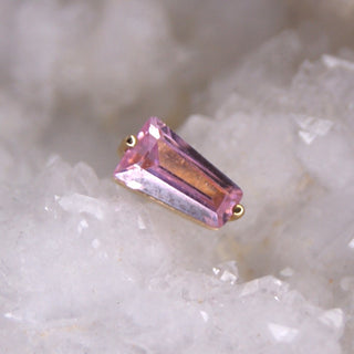 junipurr jewellery jewelry heidi push fit threadless body piercing attachment pink tapered baguette rectangle