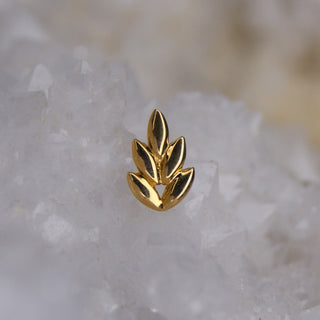 junipurr jewellery floral botanic leaf threadless push fit attachment