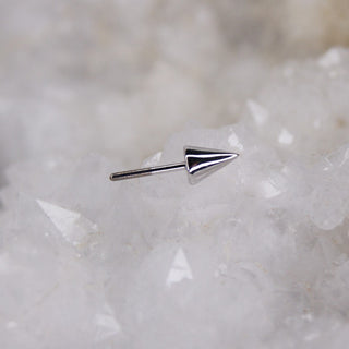 junipurr jewellery threadless push fit cone spike attachment for piercings earrings white yellow 14k gold