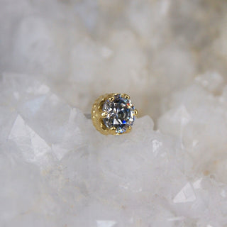 anatometal king queen tiara cz white gem stone swarovski tiara crown shaped earring push fit threadless