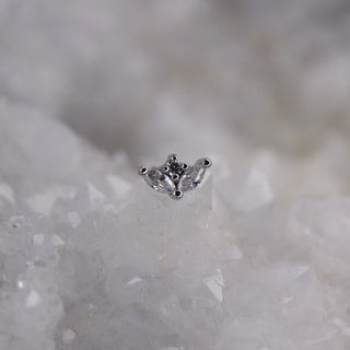buddha jewelry jewellery pur marquise fan cz swarovski threadless push fit fan cluster piercing jewellery