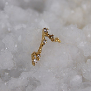 Tish Lyon - TL - 14CT SOLID GOLD THREADLESS JEWELLED ZODIAC CONSTELLATION PIN ATTACHMENT