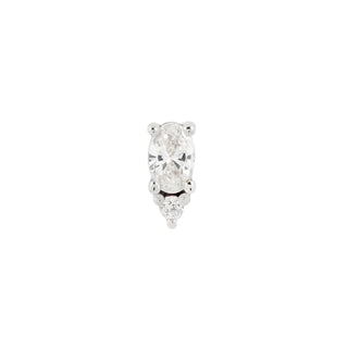buddha jewellery jewelry push fit threadless 14k gold piercing attachment desden cluster white yellow gold swarovski cz