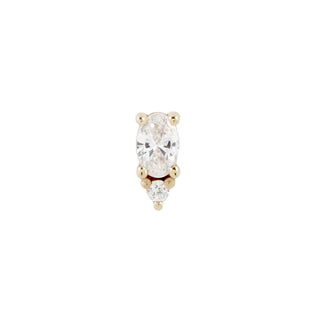 buddha jewellery jewelry push fit threadless 14k gold piercing attachment desden cluster white yellow gold swarovski cz