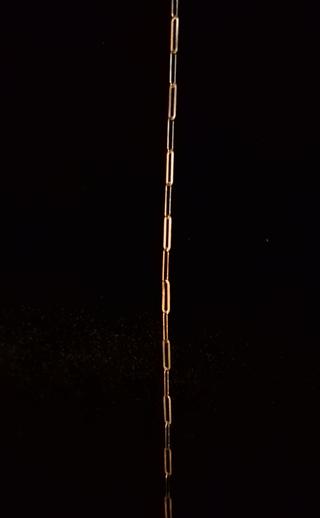 9k Yellow Gold 1.8mm Long-Link Paperclip Chain