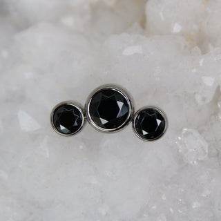 industrial Strength 3 Gem Cluster black