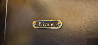 Private luxury piercing studio signage