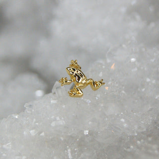 Anatometal Tree Frog - 18k Gold Threadless End