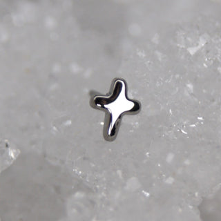 junipurr jewellery jewelry implant grade titanium threadless push fit earring labret flat back
christian cross jesus religious earrings