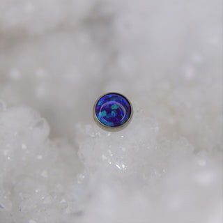 neometal threadless purple opal sleepy lavender cabochon attachment implant grade titanium push fit