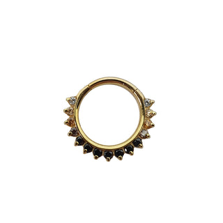 Aruis Tiara Clicker Ring Gold