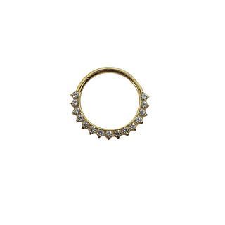 Aruis Tiara Clicker Ring Yellow Gold