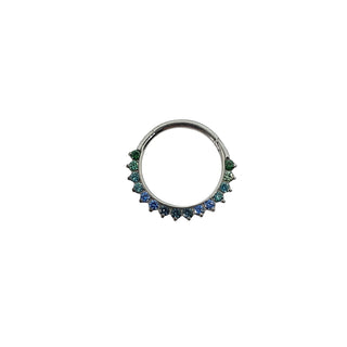 Aruis Tiara Clicker Ring WCZ White Gold