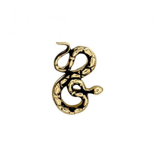 bvla coiled snake 14k gold threaded end