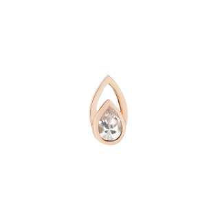 Buddha Rose Gold Echo - CZ - Threadless End