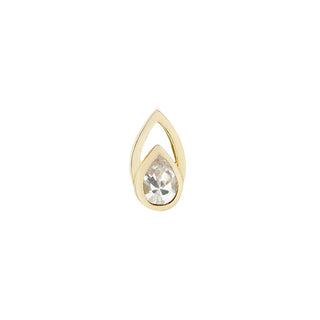 Buddha Yellow Gold Echo - CZ - Threadless End