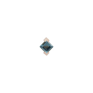 CELESTIAL - LONDON BLUE TOPAZ - THREADLESS END ROSE GOLD