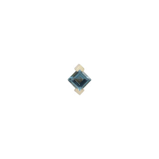 CELESTIAL - LONDON BLUE TOPAZ - THREADLESS END YELLOW GOLD