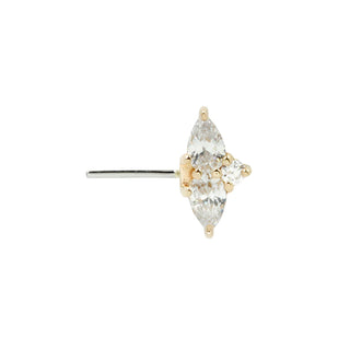 ETHEREAL - CZ - YELLOW GOLD END CARDIFF
