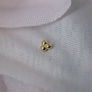 House Gold - 18K Gold Tri-Bead Threadless Attachment