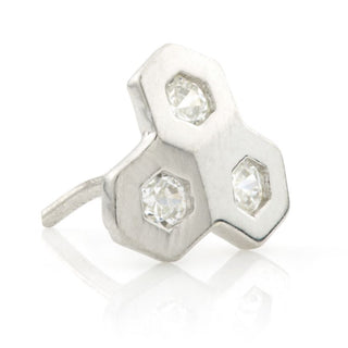 Tish Lyon Honeycomb Gem piercings