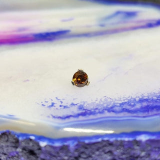 fancy brown prong set gem