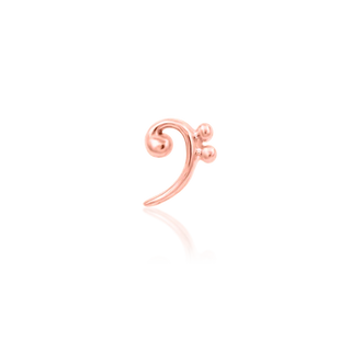 JUNIPURR JEWELRY BASS CLEF ROSE GOLD