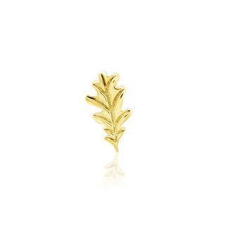 JUNIPURR JEWELRY OAK LEAF YELLOW GOLD