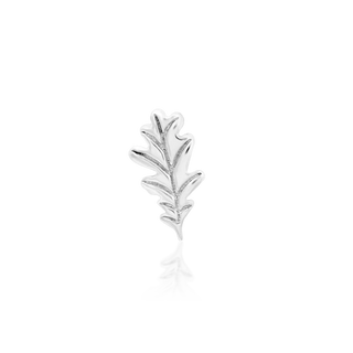 JUNIPURR JEWELRY OAK LEAF WHITE GOLD