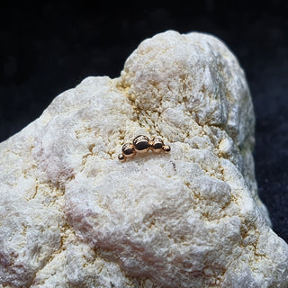 JUNIPURR JEWELRY ROSE GOLD CROISSANT