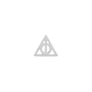 Junipurr 14k White Gold Deathly Hallows decorative end JJ1378-WG Cardiff UK