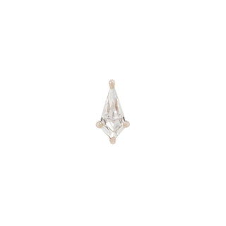 MINI SOHO - Rose Gold KITE CUT CZ - THREADLESS END