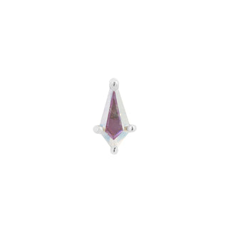 MINI SOHO - WHITE GOLD KITE CUT MERCURY MIST TOPAZ - Buddha Jewellery