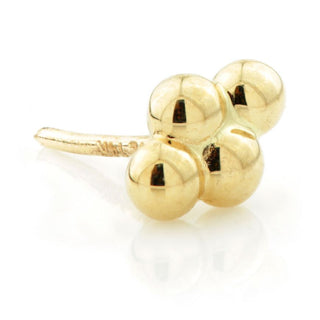 TL - 14CT GOLD QUAD CLUSTER THREADLESS ATTACHMENT