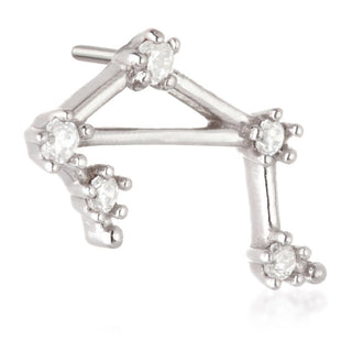 Skip to the beginning of the images gallery TL - 14CT SOLID GOLD THREADLESS JEWELLED ZODIAC LIBRA CONSTELLATION PIN ATTACHMENT
