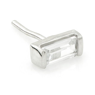 Tish Lyon - 14K Gold Rectangle Gem Threadless End