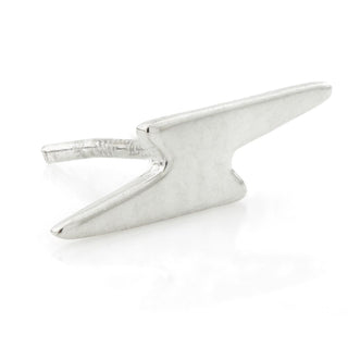 Tish Lyon - White gold 14K LIGHTNING BOLT THREADLESS ATTACHMENT