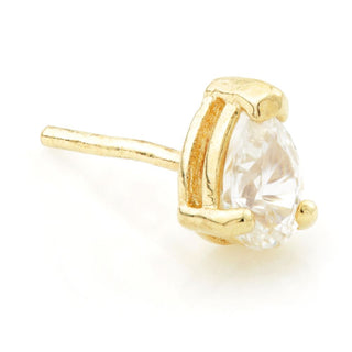 Tish Lyon YELLOW - 14k GOLD TEARDROP GEM THREADLESS ATTACHMENT