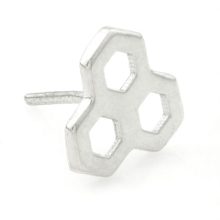 Tish Lyon - TL - white gold 14ct Gold Honeycomb Threadless Attachment