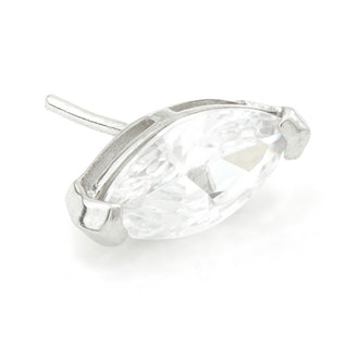 Tish Lyon - 14K Gold Marquise Gem Threadless End