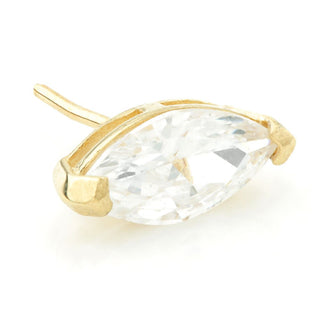 Tish Lyon - 14K Gold Marquise Gem Threadless End