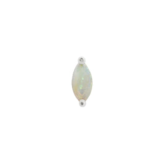 ZURI MARQUISE OPAL WHITE GOLD - THREADLESS END