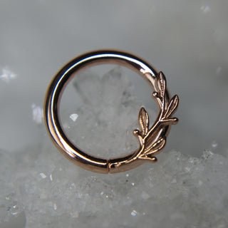 rose amity seam ring 14k gold blva