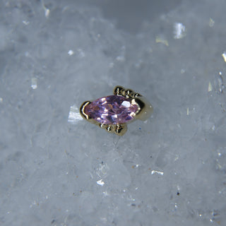 beaded marquise pink cz bvla cardiff uk