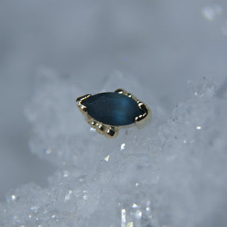 bvla beaded marquise prong sandblasted topaz