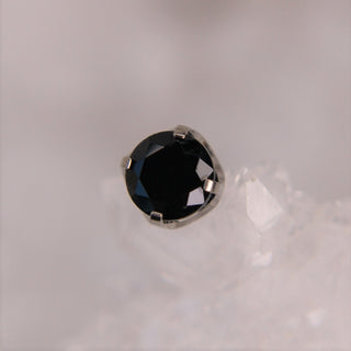 black ceramic gem cz body jewellery piercing attachment neometal threadless